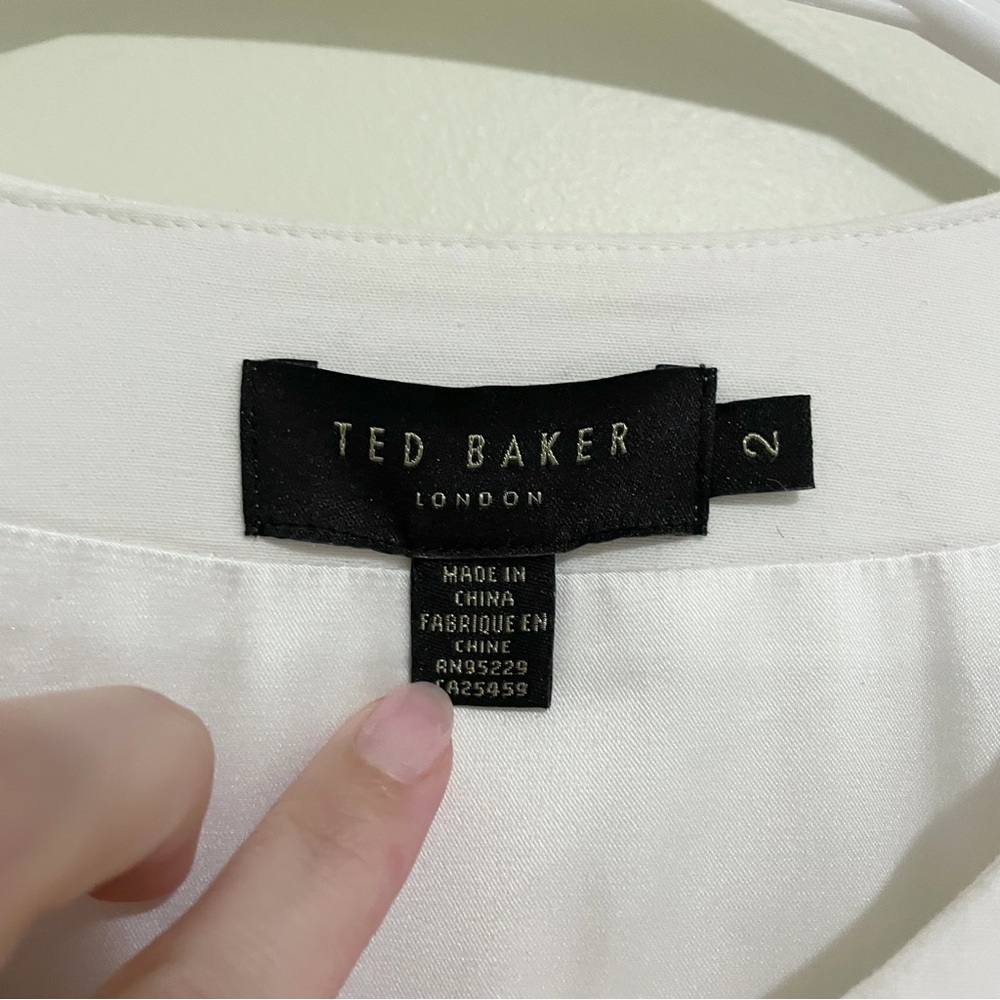 Ted Baker “Janthum” Peplum Zip-Front Dress – Size 2 (Excellent Condition) - Picture 8 of 10